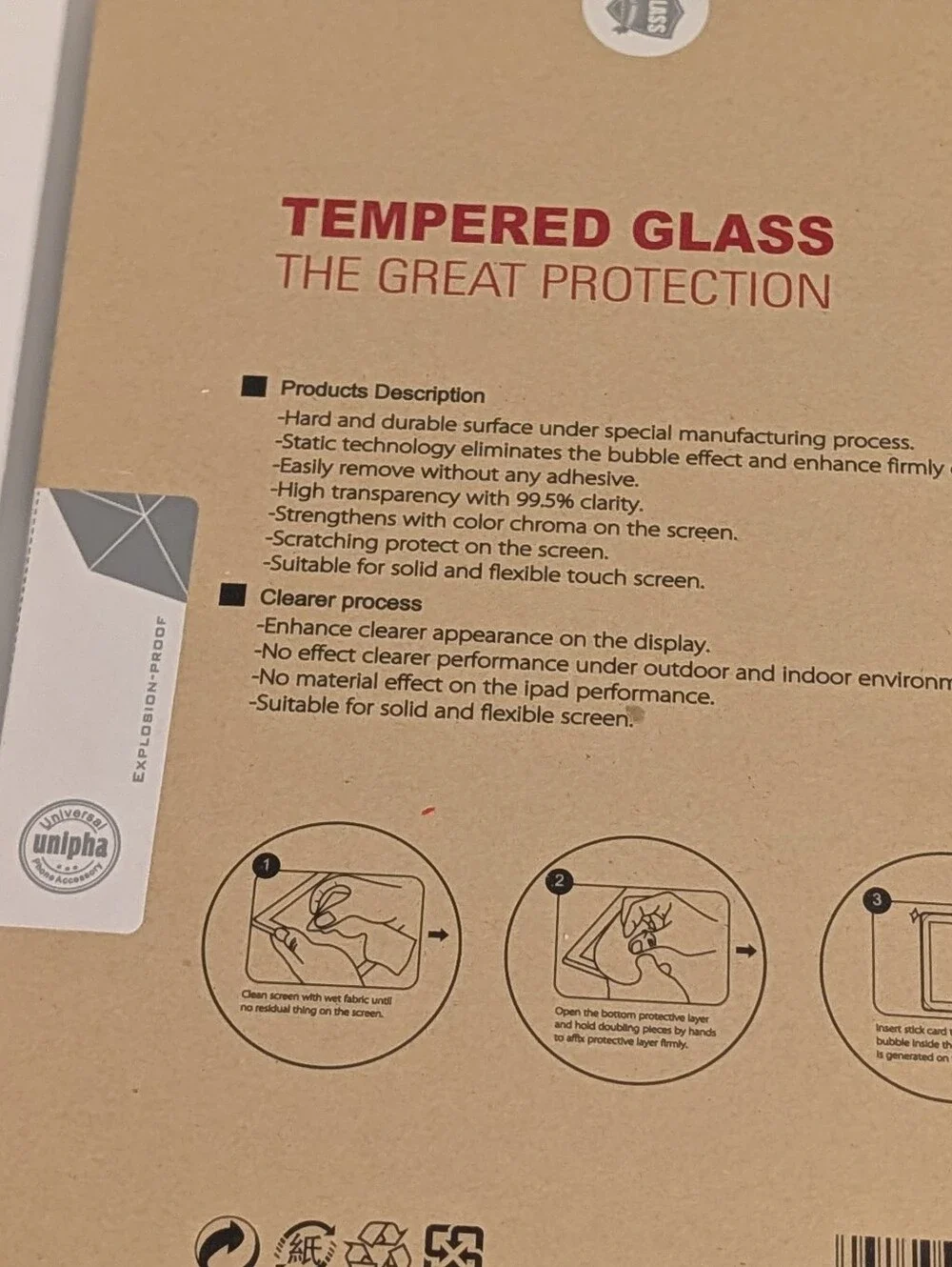 Screen Protector for iPad Air 3 10.5 inch, iPad Pro, Tempered Glas, 2-Pack